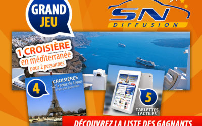 Grand jeu SN Diffusion, les gagnants