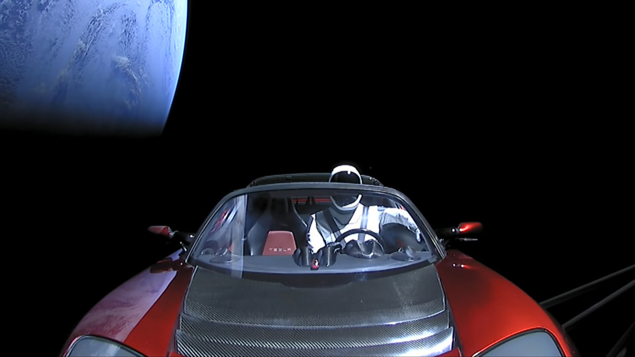 La Tesla Roadster : Première voiture dans l'espace