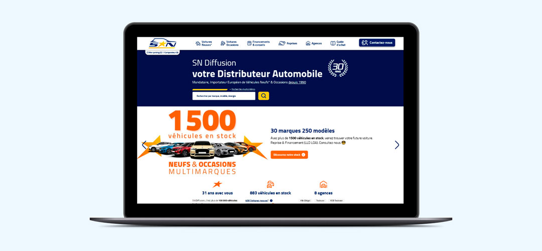 Un nouveau site internet pour SN Diffusion