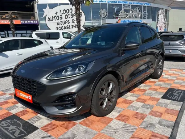 Ford KUGA 2.0 TDCI 120 ST LINE X BVA GPS Caméra Hayon Pack Hiver Attelage - Photo 2