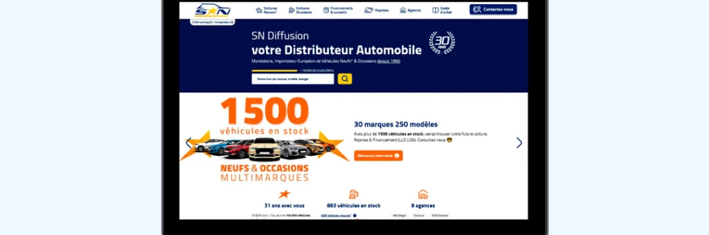 Un nouveau site internet pour SN Diffusion