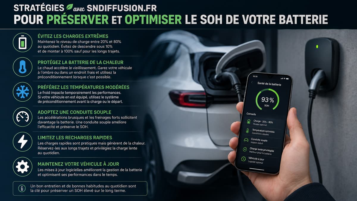 Conseil et stratégie pour préserver et optimiser le SOH de votre batterie