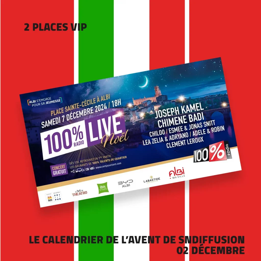 Calendrier de l'avent SN Diffusion - 2 décembre, 100% live